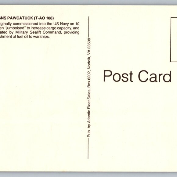 Postcard  Unposted  Warships [Oilers] Lot of 8 Historic Collection #1173 - Picture 6 of 16